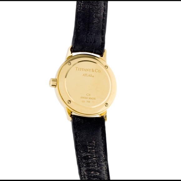 Vintage Tiffany &Co 18k gold 31mm Atlas watch main image 6